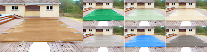 COULEUR BACHE PISCINE