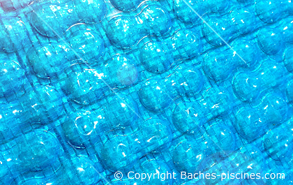 bache bulle grand bassin bleu 400 microns