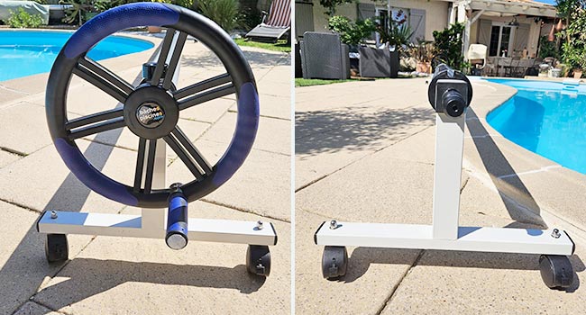 enrouleur a roulette bache piscine