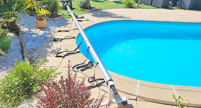 enrouleur bache de piscine