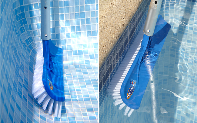 Balai brosse Mur en alu renforcée 45cm Piscine. Nettoyer le fond et les  parois