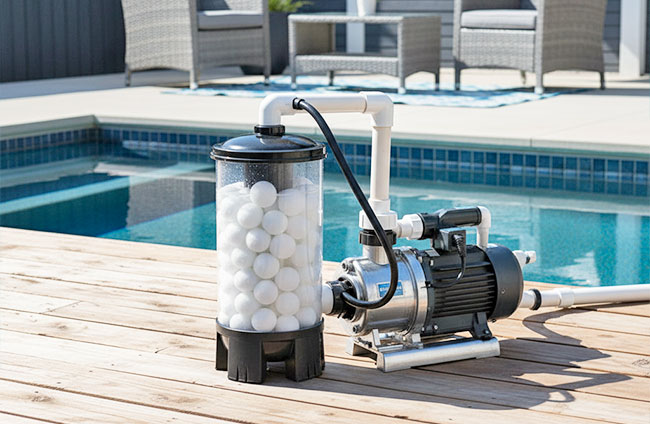 filtre piscine balle