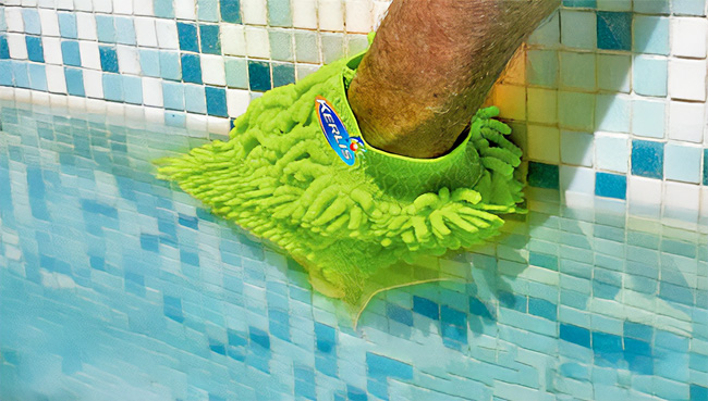 Utilisation gant microfibre ligne d'eau XPRO