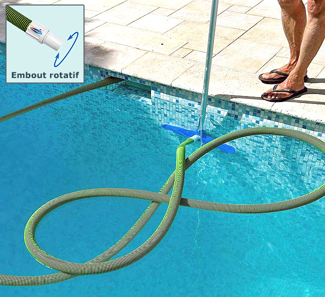 Nettoyage piscine : tuyau flottant pour piscine