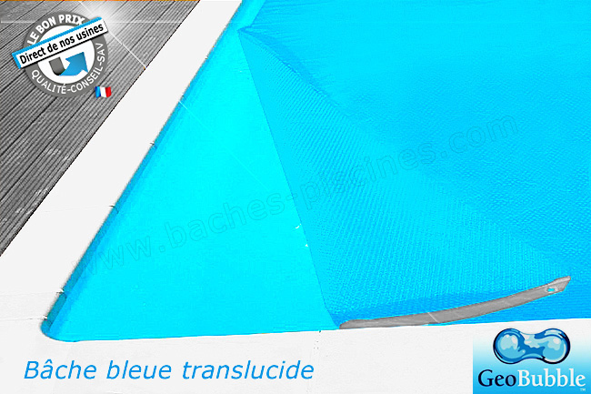 Bâche bulle bleu GEOBUBBLE : Bâche solaire piscine