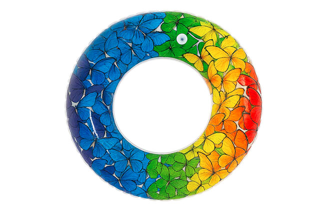 bouee multicolore piscine