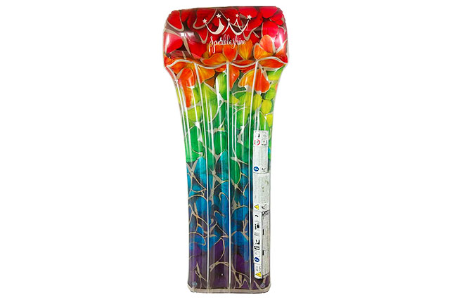 matelas piscine multicolore motif papillon