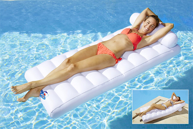Matelas piscine classique recto verso