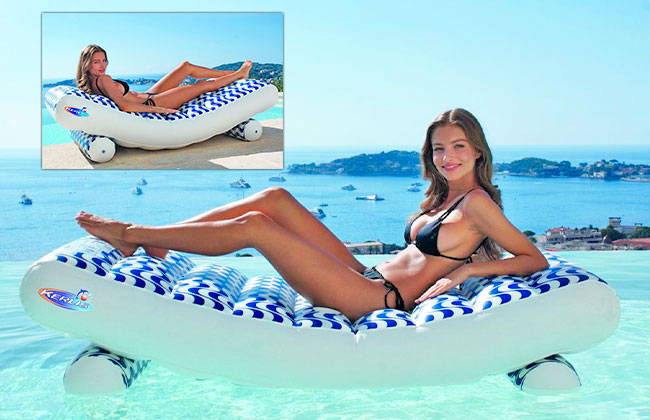 Kerils : matelas recto verso piscine