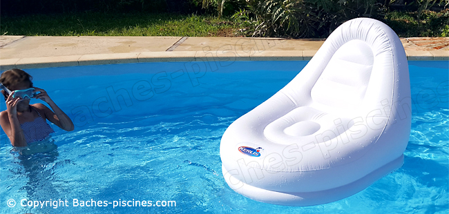 matelas gonflable siège piscine cocoon