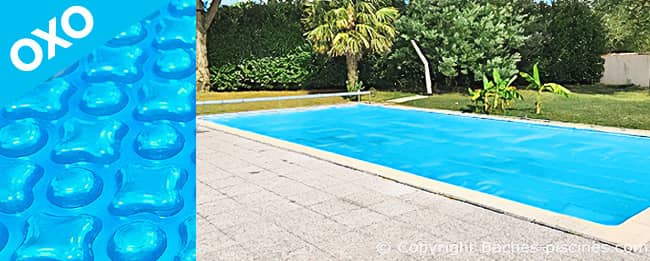 Couverture piscine été 400 microns LIGHT BLUE