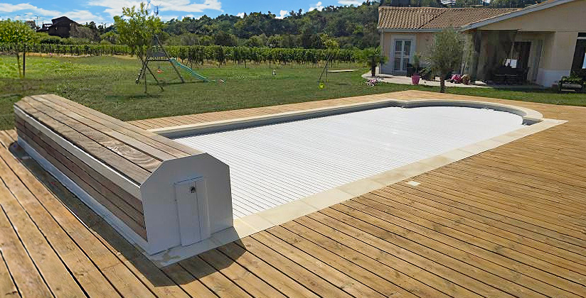 fabriquer coffre volet roulant piscine