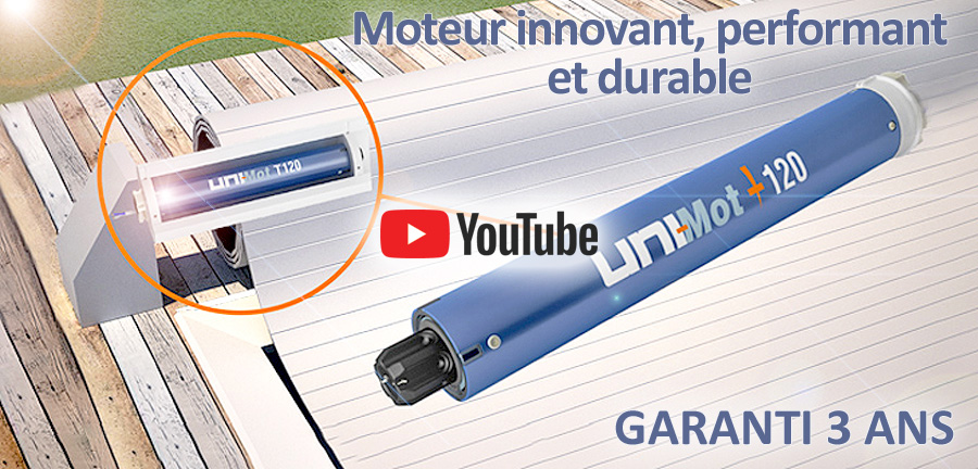 vidéo moteur pour volet roulant pour piscine