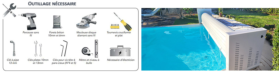 Instruction pose volet électrique piscine hors sol