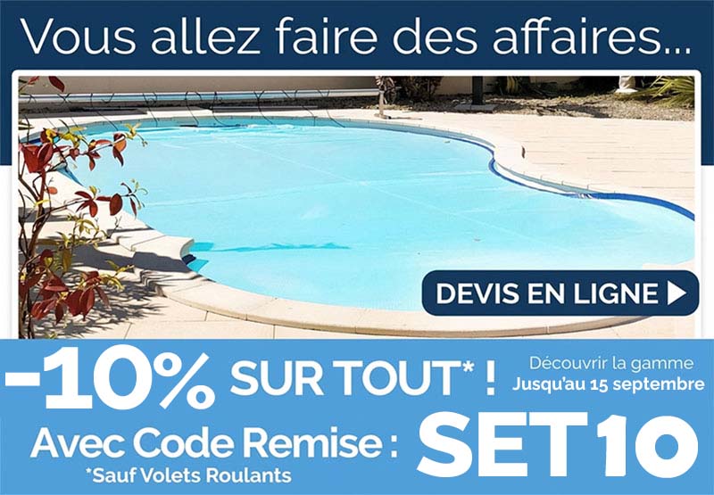 Promotions et code de r&eacute;duction sur les b&acirc;ches et couvertures de piscine