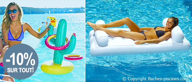 Matelas et jeux piscine en promotion
