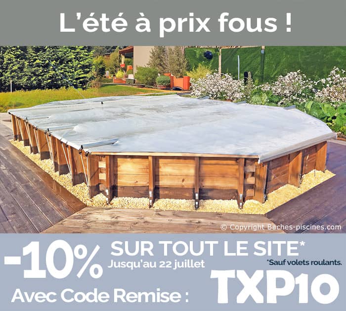 Bache BARRES piscine hors sol bois 