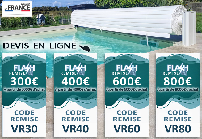 Promotion couverture volet flottant piscine